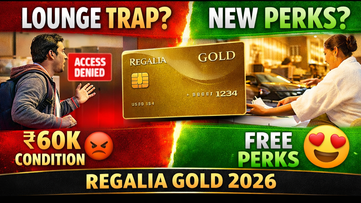 HDFC Regalia Gold 2026 Devaluation: New Travel Perks or Hidden Lounge Trap? Complete Breakdown