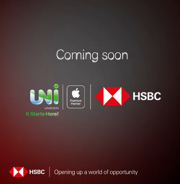 HSBC x Apple coming soon poster