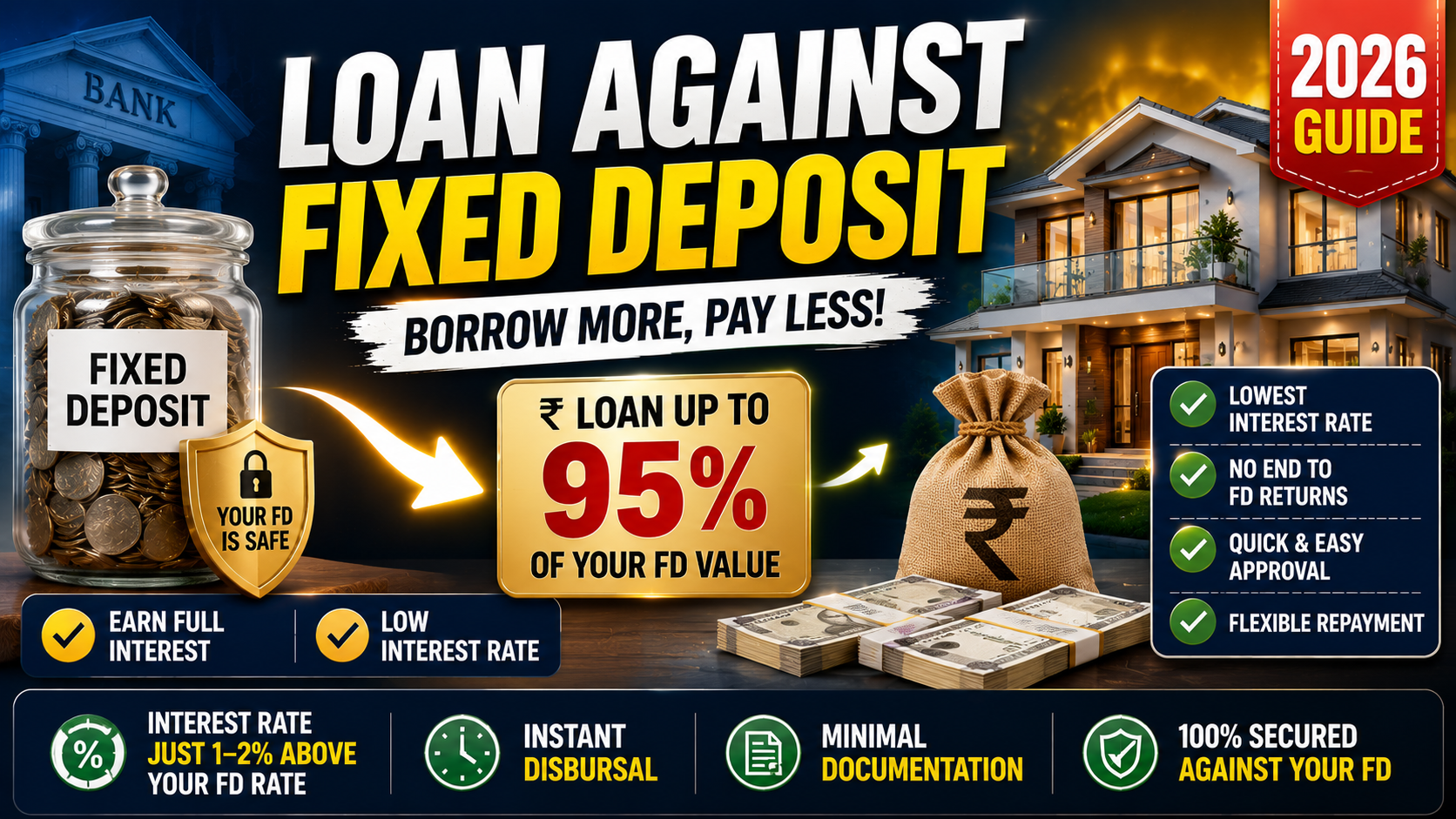 Loan Against Fixed Deposit in India (2026): Complete Guide to Features, Rates, Eligibility & Smart Strategies